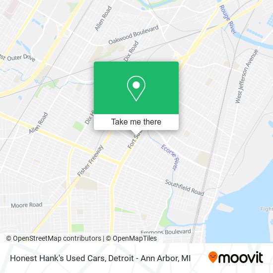 Mapa de Honest Hank's Used Cars