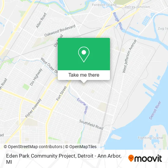 Eden Park Community Project map