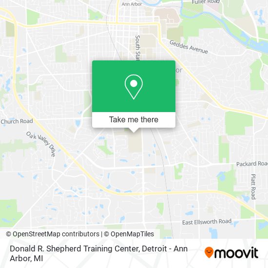 Donald R. Shepherd Training Center map