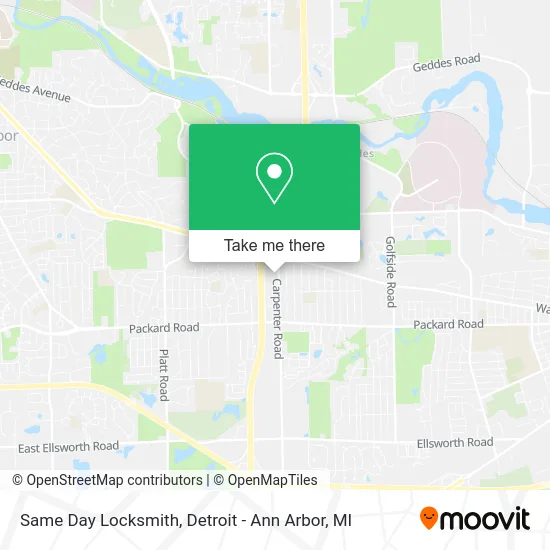 Same Day Locksmith map