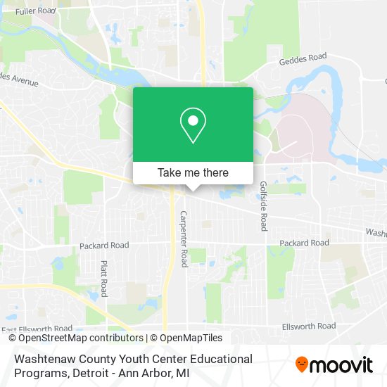 Mapa de Washtenaw County Youth Center Educational Programs