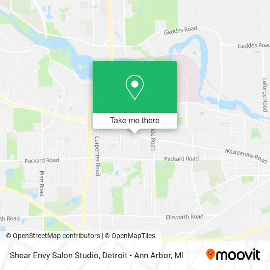 Shear Envy Salon Studio map