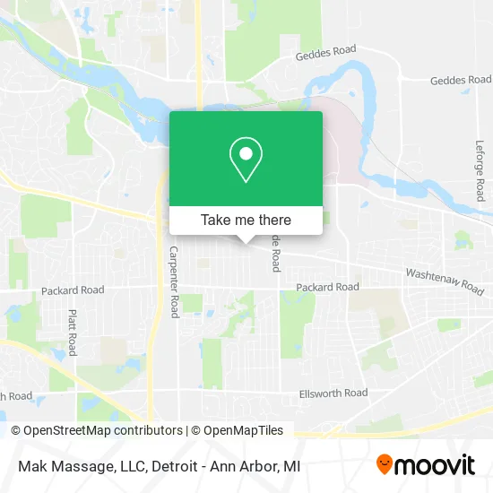Mapa de Mak Massage, LLC