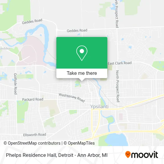 Phelps Residence Hall map