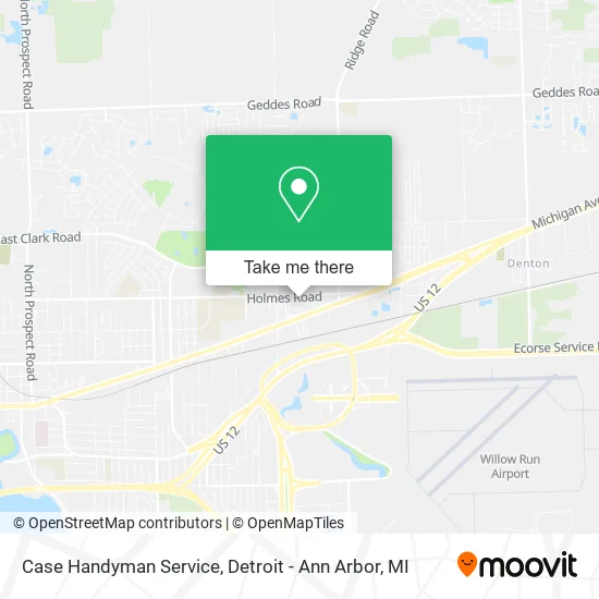 Case Handyman Service map