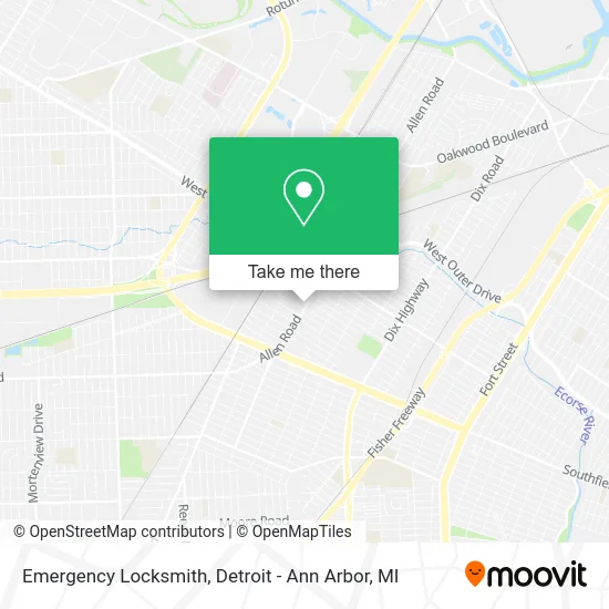 Emergency Locksmith map