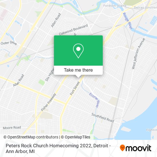 Mapa de Peters Rock Church Homecoming 2022