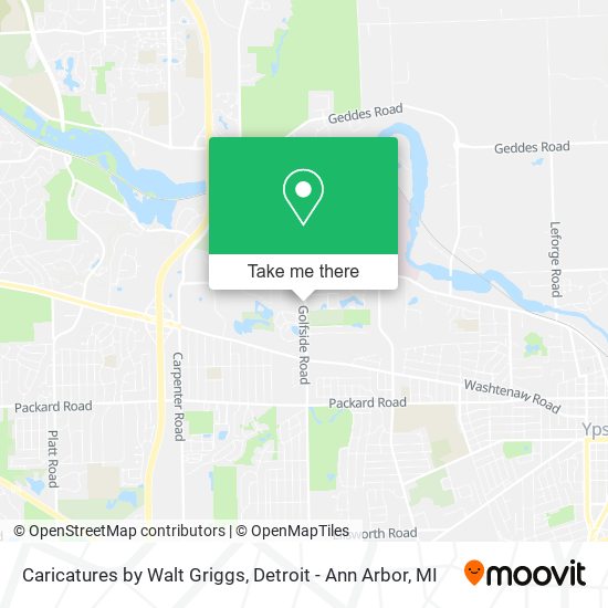 Caricatures by Walt Griggs map