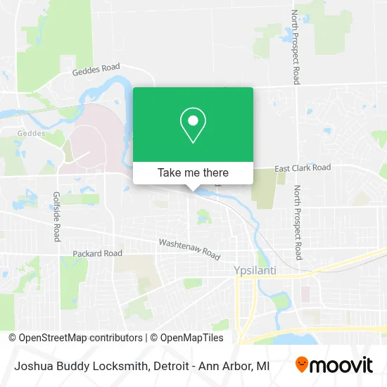 Joshua Buddy Locksmith map