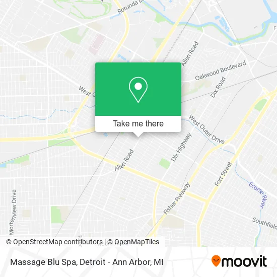 Massage Blu Spa map