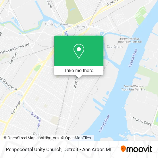 Penpecostal Unity Church map