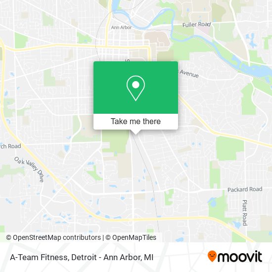 A-Team Fitness map