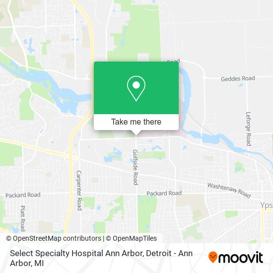 Select Specialty Hospital Ann Arbor map