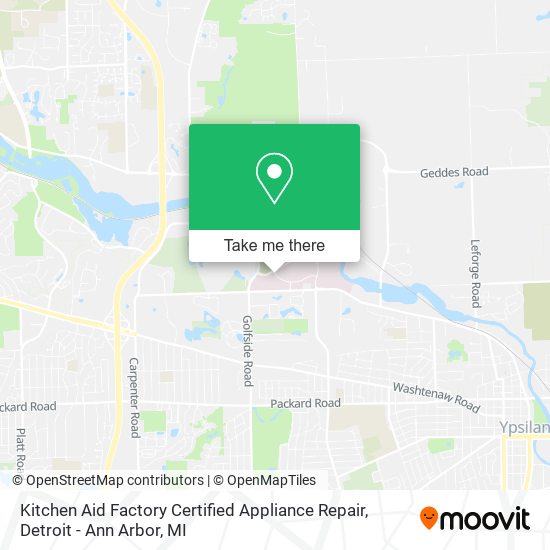 Mapa de Kitchen Aid Factory Certified Appliance Repair