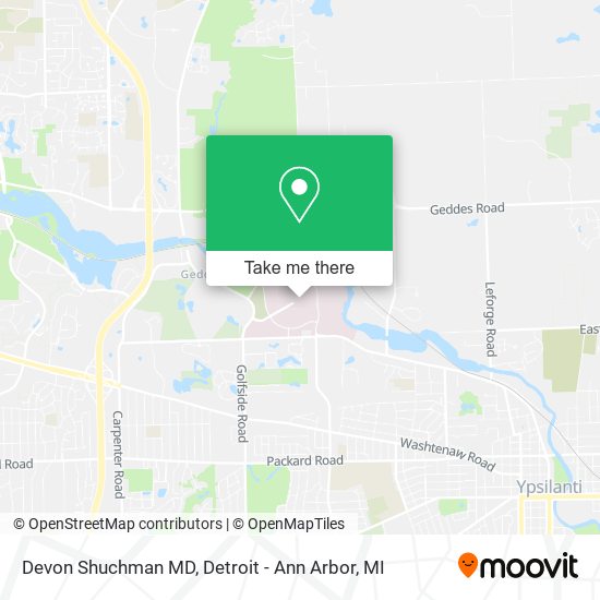 Mapa de Devon Shuchman MD