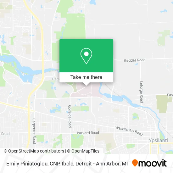 Emily Piniatoglou, CNP, Ibclc map