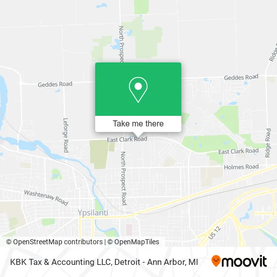 KBK Tax & Accounting LLC map
