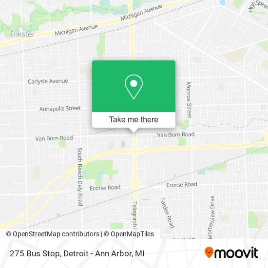 Mapa de 275 Bus Stop