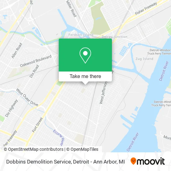Mapa de Dobbins Demolition Service
