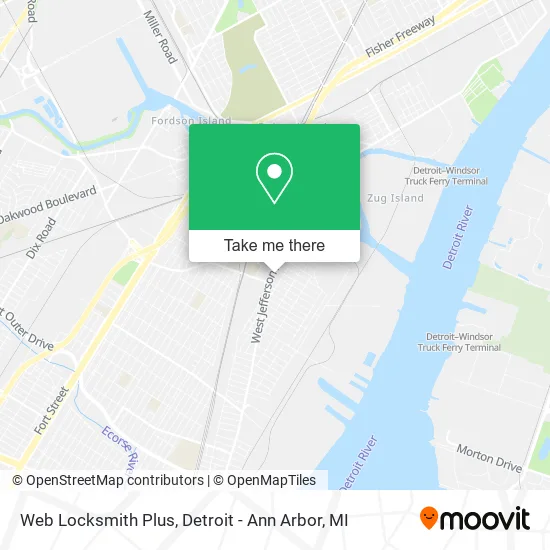 Web Locksmith Plus map
