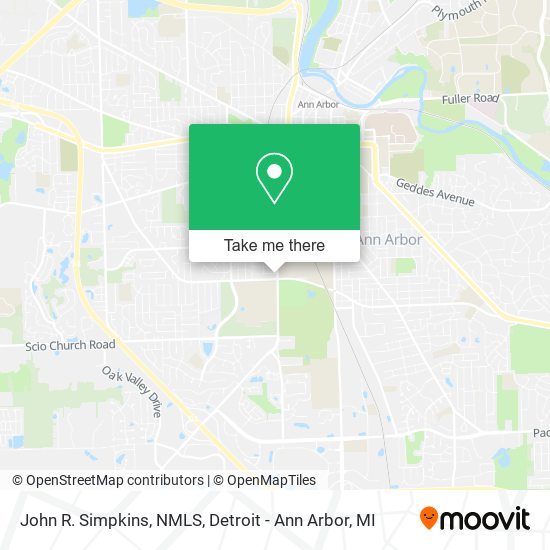 John R. Simpkins, NMLS map