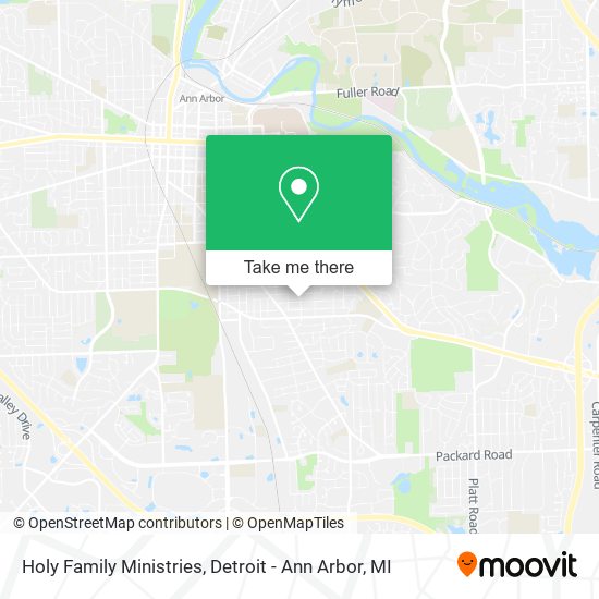 Holy Family Ministries map