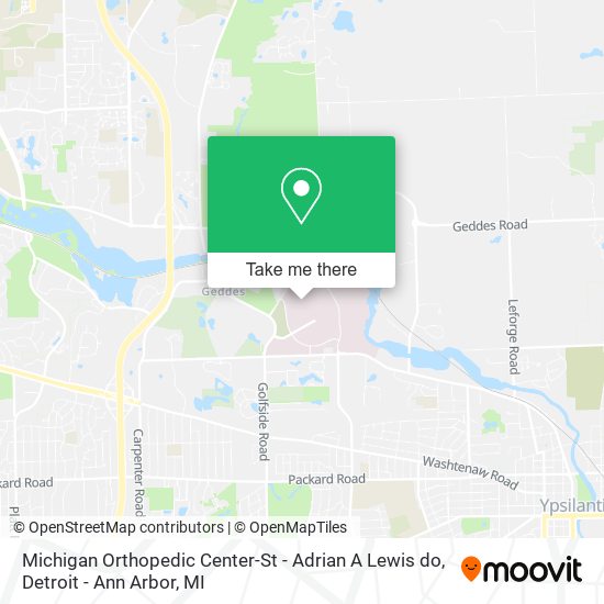 Mapa de Michigan Orthopedic Center-St - Adrian A Lewis do
