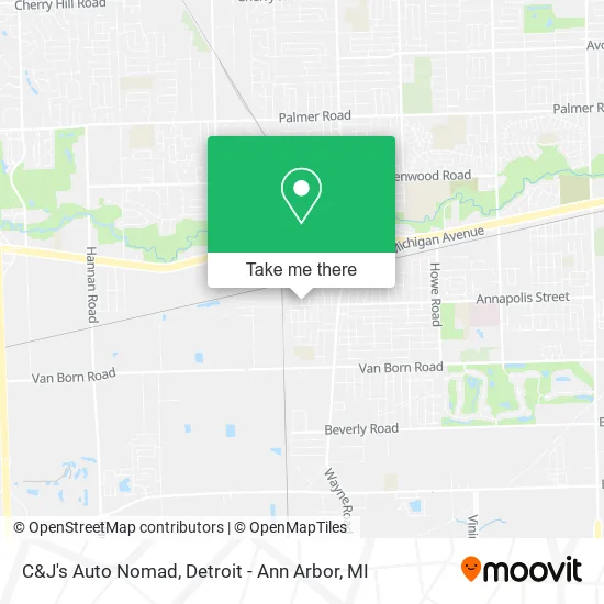 Mapa de C&J's Auto Nomad