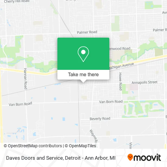 Daves Doors and Service map