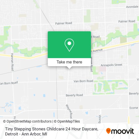 Mapa de Tiny Stepping Stones Childcare 24 Hour Daycare