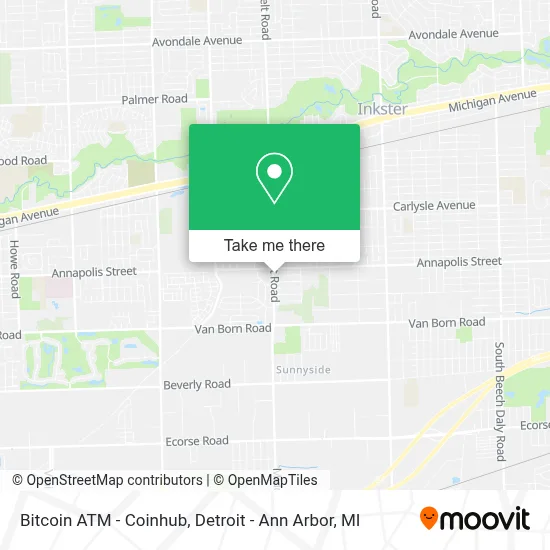 Bitcoin ATM - Coinhub map