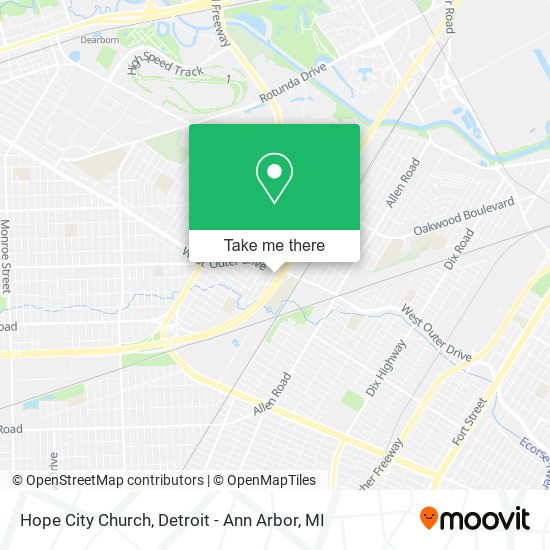 Hope City Church map