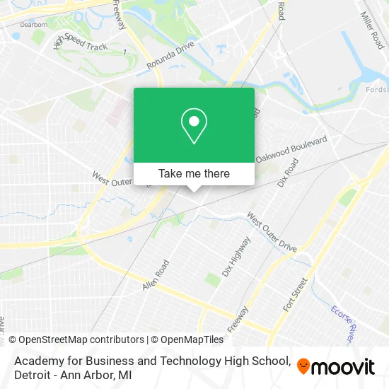Academy for Business and Technology High School map