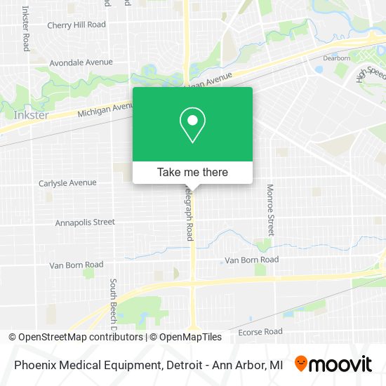 Mapa de Phoenix Medical Equipment