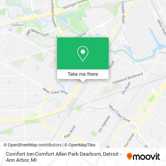 Comfort Inn-Comfort Allen Park Dearborn map