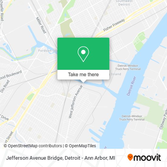 Mapa de Jefferson Avenue Bridge