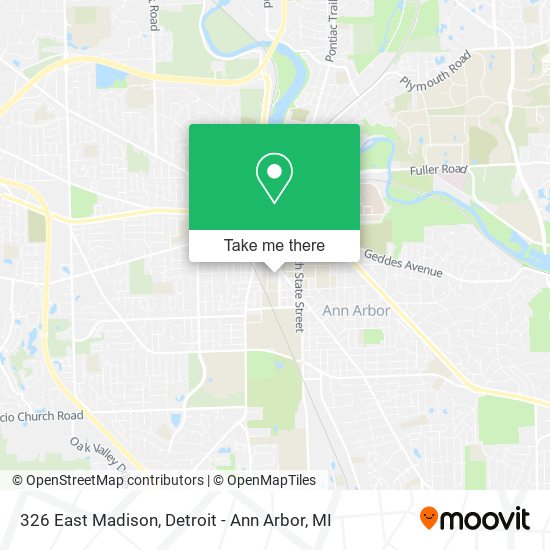 Mapa de 326 East Madison
