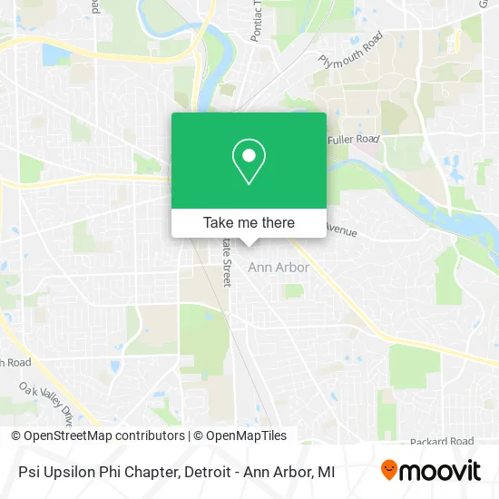 Psi Upsilon Phi Chapter map