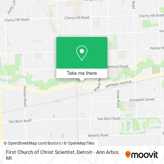First Church of Christ Scientist map
