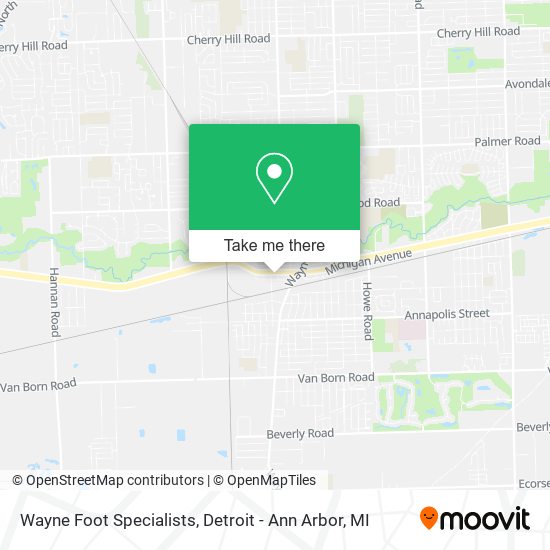Mapa de Wayne Foot Specialists