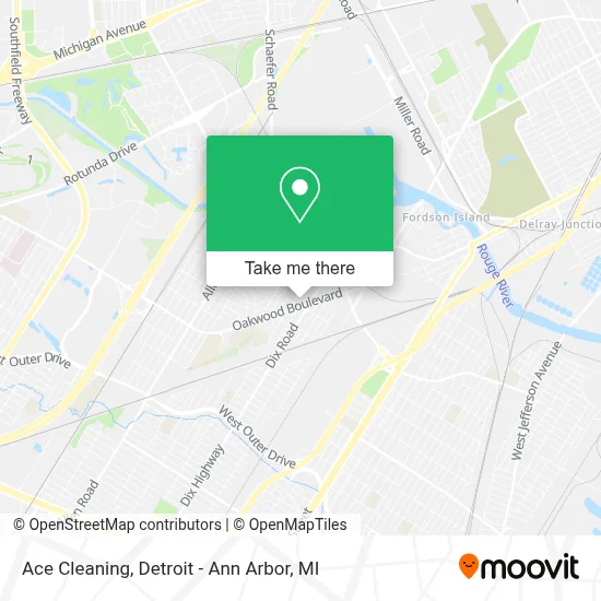 Ace Cleaning map