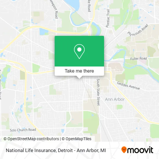 National Life Insurance map