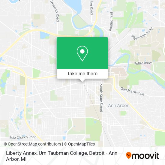 Liberty Annex, Um Taubman College map