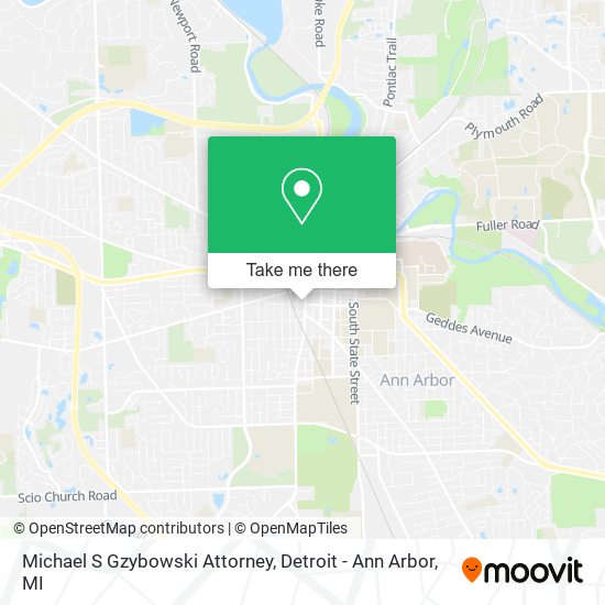 Michael S Gzybowski Attorney map