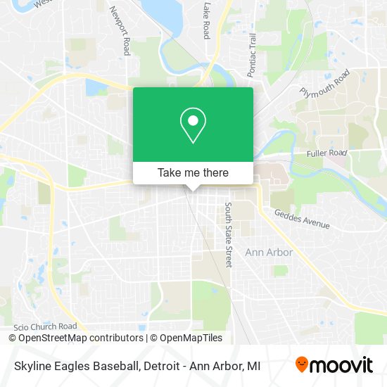 Skyline Eagles Baseball map