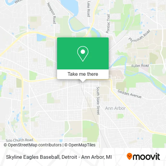 Skyline Eagles Baseball map