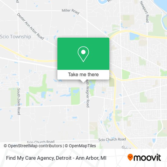 Find My Care Agency map