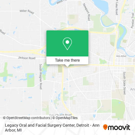 Mapa de Legacy Oral and Facial Surgery Center