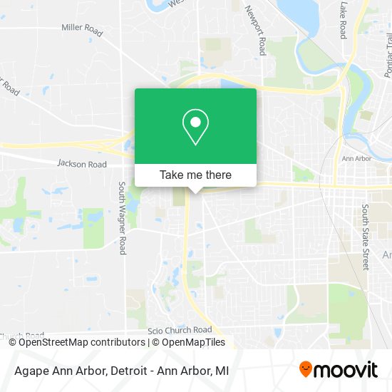 Agape Ann Arbor map