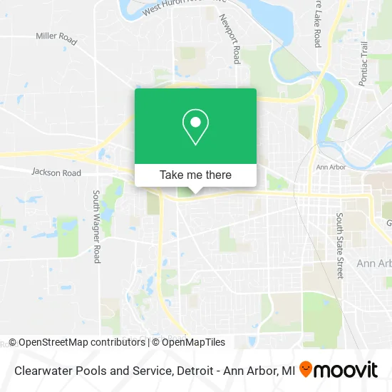 Clearwater Pools and Service map